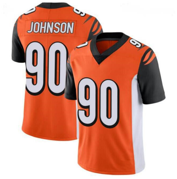 Men's Cincinnati Bengals #90 Michael Johnson Orange Vapor Untouchable Limited Stitched Jersey